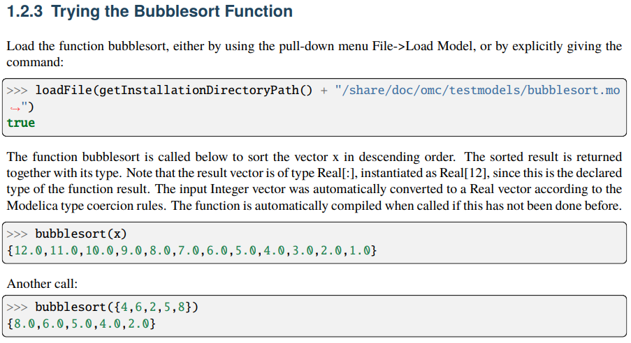 Bubblesort Function